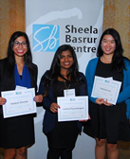 From left to right: Kaitlynn Almeida, Kasthuri Paramalingam and Stephanie Ko